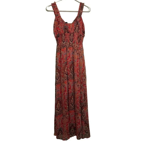 Chaudry women’s NWT’s boho style sleeveless v-neck maxi dress. Size small - Picture 2 of 8